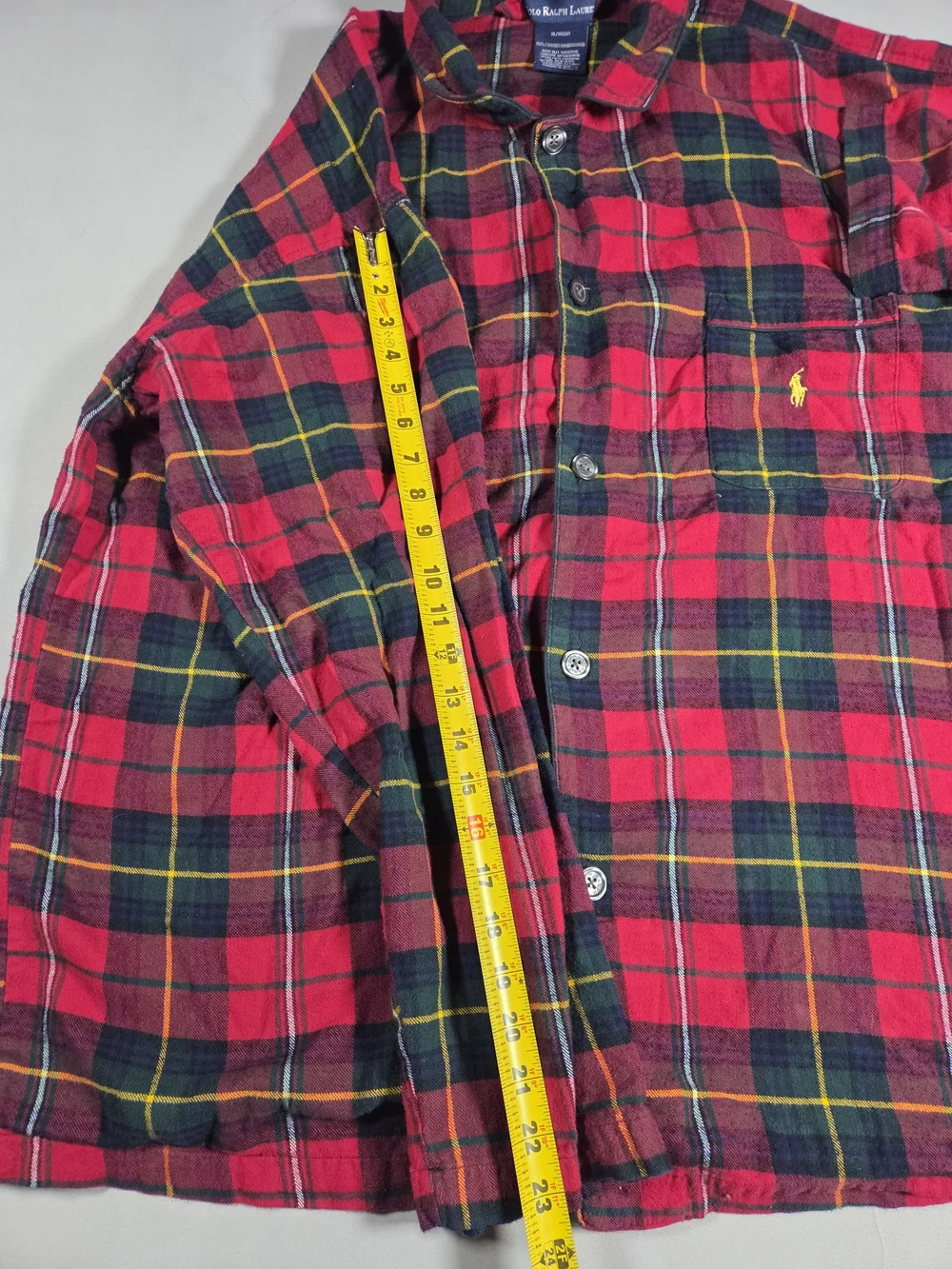 Polo by Ralph Lauren Red and Green Plaid Pajamas XL